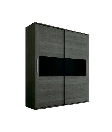 .ARMARIO 2P.CORREDERA MOD.RAMBLA CENIZA-NEGRO