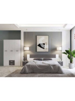 DORMITORIO MATRIMONIO S/ARMARIO MOD.DONALD AMBIENTE 02-ACOLOR ANDERSEN-GRAFITO