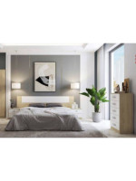 DORMITORIO MATRIMONIO S/ARMARIO MOD.DONALD AMBIENTE 01-ACOLOR PUCCINI-ANDERSEN