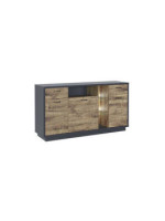 APARADOR LUCES LED MOD.EUROPA GRAFITO-ROBLE