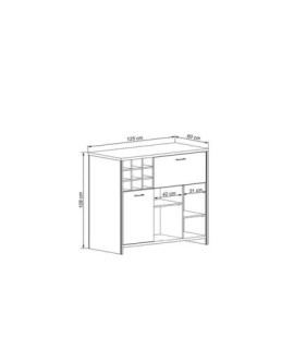 BUFFET MOD.EUROPA GRAFITO-ROBLE