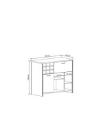 BUFFET MOD.EUROPA GRAFITO-ROBLE