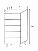 SINFONIER 5 CAJONES MOD.SOTO PUCCINI-TEXTIL