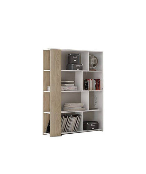 ESTANTERIA MOD.SOTO BLANCO-ROBLE