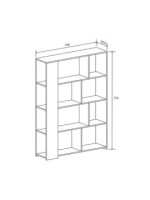 ESTANTERIA MOD.SOTO BLANCO-ROBLE