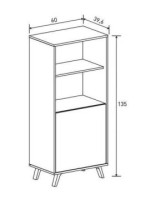MUEBLE BAR MOD.SOTO BLANCO-ROBLE