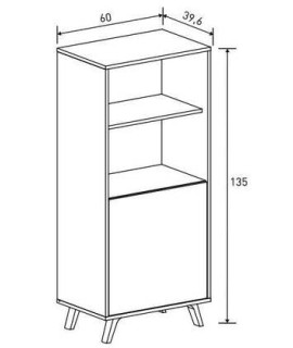 MUEBLE BAR MOD.SOTO CAMBRIA-GRAFITO