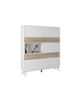 VITRINA MOD.SOTO BLANCO-ROBLE