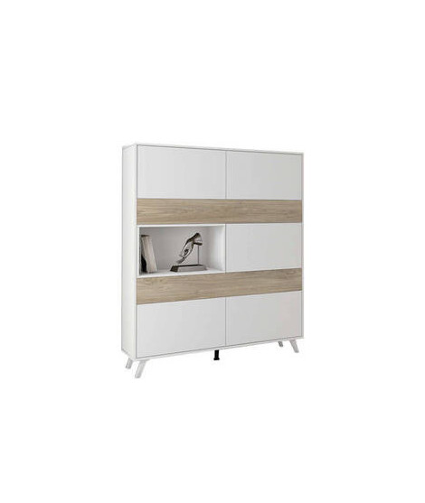 VITRINA MOD.SOTO BLANCO-ROBLE