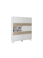 VITRINA MOD.SOTO BLANCO-ROBLE
