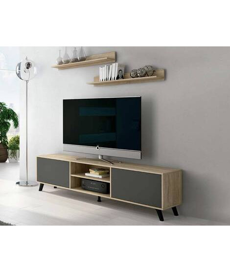 COMPOSICION APILABLE 180CM MOD.SOTO AMBIENTE 4-BCOLOR CAMBRIA Y CAMBRIA-GRAFITO
