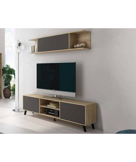 COMPOSICION APILABLE 180CM MOD.SOTO AMBIENTE 1-BCOLOR CAMBRIA-GRAFITO