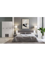 DORMITORIO MATRIMONIO C/ARM.3P MOD.DONALD AMBIENTE 02-ACOLOR ANDERSEN-GRAFITO