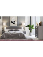 DORMITORIO MATRIMONIO S/ARMARIO MOD.DONALD AMBIENTE 01-CCOLOR ANDERSEN-GRAFITO