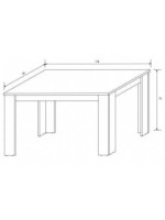 MESA COMEDOR FIJA MOD.BERTA TRUFA-CAÑON