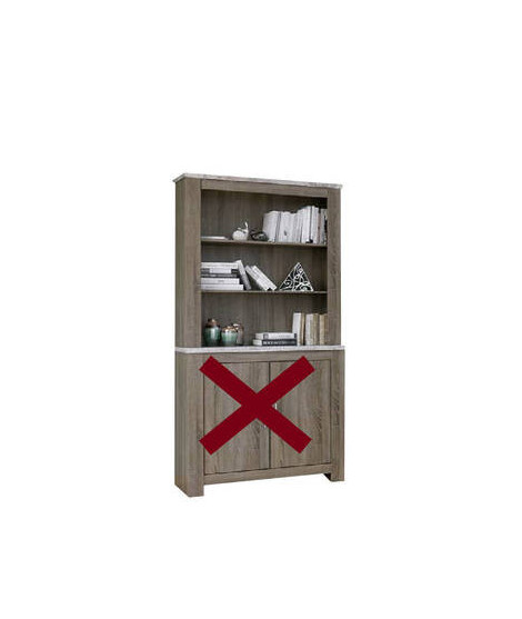 PARTE ALTA LIBRERIA 2 PUERTAS MOD.RONCAL TRUFA-CAÑON