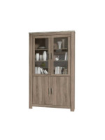VITRINA 2P. CRIS.2P.MADERA MOD.RONCAL TRUFA-CAÑON