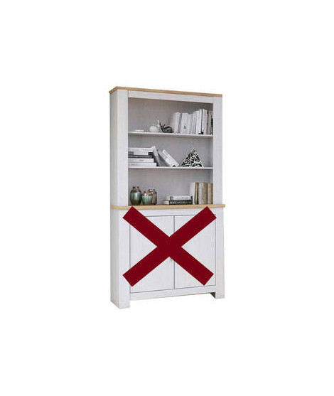 PARTE ALTA LIBRERIA 2 PUERTAS MOD.RONCAL ANDERSEN-ROBLE