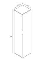 MODULO 1 PUERTA VERTICAL 135CM MOD.ITALIA SALERMO