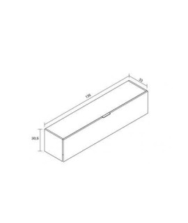BAJO 1 PUERTA HORIZONTAL 135CM MOD.ITALIA SALERMO