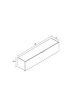 BAJO 1 PUERTA HORIZONTAL 135CM MOD.ITALIA SALERMO