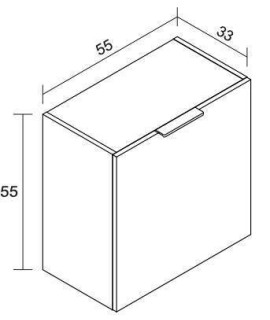 MODULO 1 PUERTA COLGAR 55CM MOD.ITALIA SALERMO