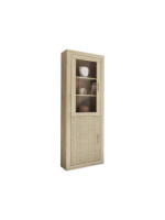 VITRINA 1P. MAD. 1P CRIS. MOD.LARA PUCCINI-TEXTIL