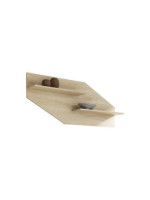 RESPALDO 2 ESTANTES CHAFLAN 130CM MOD.LARA PUCCINI