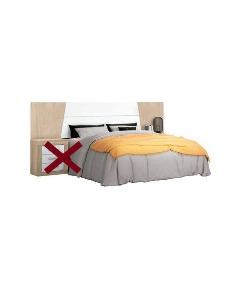CABECERO 260 CM. MOD.SIMON CAMBRIA-BLANCO