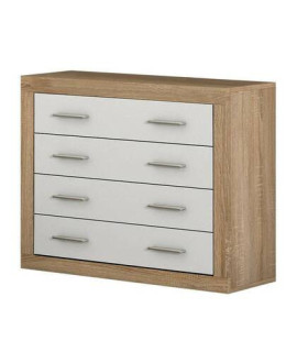 COMODA 4 CAJONES MOD.LARA CAMBRIA-BLANCO
