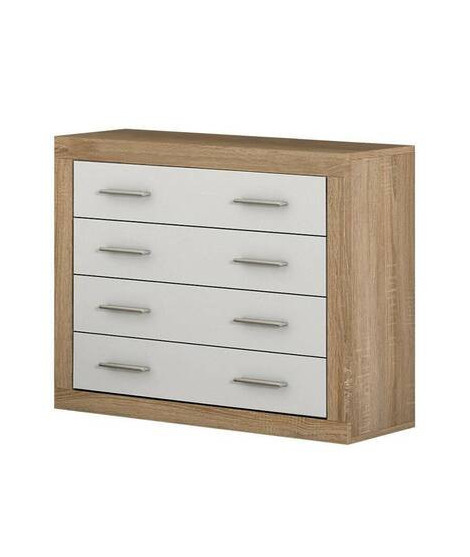 COMODA 4 CAJONES MOD.LARA CAMBRIA-BLANCO