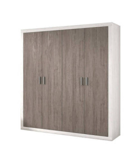 ARMARIO 4P. BATIENTES MOD.LARA ANDERSEN PINO-GRIS