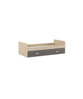 CAMA NIDO CON FRONTAL MOD.DONALD PUCCINI-GRAFITO