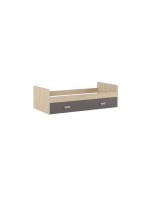CAMA NIDO CON FRONTAL MOD.DONALD PUCCINI-GRAFITO