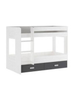 LITERA C/CAJONERA MOD.DONALD ANDERSEN-GRAFITO