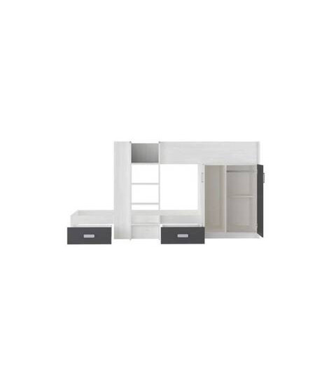 CAMA TREN  MOD.DONALD ANDERSEN-GRAFITO