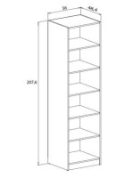 ESTANTERIA 208 CM. MOD.DONALD ANDERSEN PINO