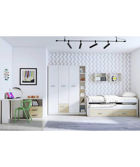 DORMITORIO CON ARMARIO MOD.DONALD AMBIENTE 12ACOLOR ANDERSEN PUCCINI