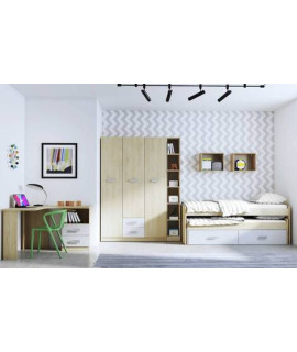 DORMITORIO CON ARMARIO MOD.DONALD AMBIENTE 12CCOLOR PUCCINI ANDERSEN