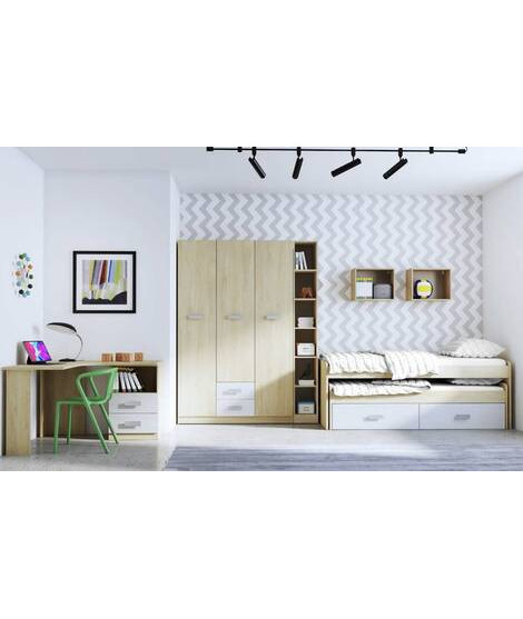 DORMITORIO CON ARMARIO MOD.DONALD AMBIENTE 12CCOLOR PUCCINI ANDERSEN