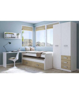 DORMITORIO CON ARMARIO MOD.DONALD AMBIENTE 10CCOLOR ANDERSEN PUCCINI