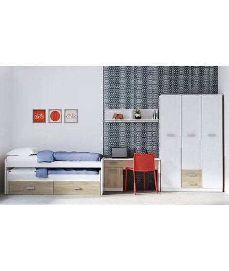 DORMITORIO CON ARMARIO MOD.DONALD AMBIENTE 11BCOLOR ANDERSEN PUCCINI