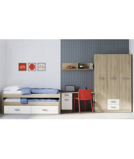DORMITORIO CON ARMARIO MOD.DONALD AMBIENTE 11CCOLOR PUCCINI ANDERSEN