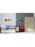 DORMITORIO CON ARMARIO MOD.DONALD AMBIENTE 11CCOLOR PUCCINI ANDERSEN