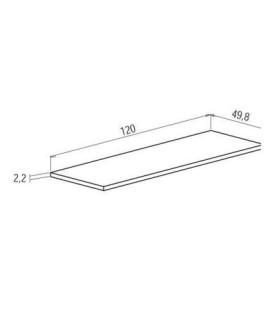 TAPA RECTA 120CM. MOD.DONALD ANDERSEN PINO