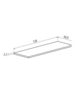 TAPA RECTA 120CM. MOD.DONALD ANDERSEN PINO