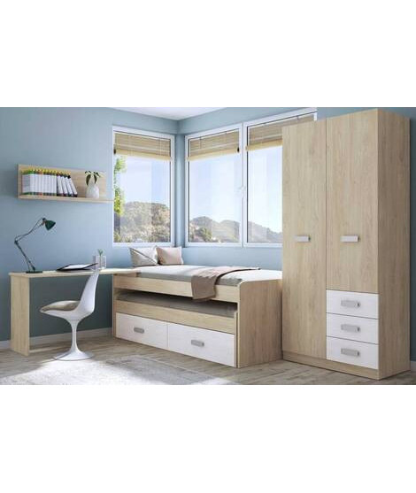 DORMITORIO CON ARMARIO MOD.DONALD AMBIENTE 10ACOLOR PUCCINI ANDERSEN