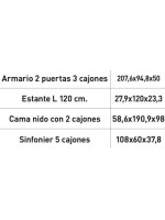 DORMITORIO CON ARMARIO MOD.DONALD AMBIENTE 8DCOLOR PUCCINI ANDERSEN