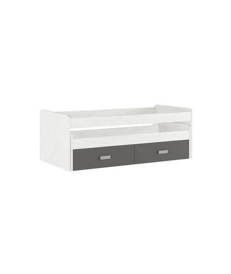 CAMA COMPACTA+C.NIDO CON CAJONERA MOD.DONALD ANDERSEN-GRAFITO