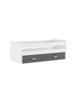 CAMA COMPACTA+C.NIDO CON CAJONERA MOD.DONALD ANDERSEN-GRAFITO